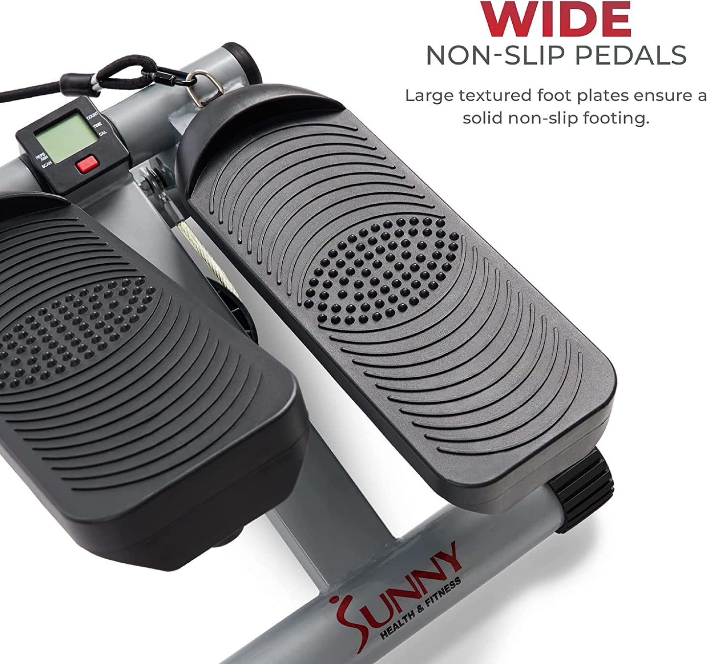 Compact Mini Stepper with Digital Monitor - Low-Impact Cardio Stair Stepping Machine