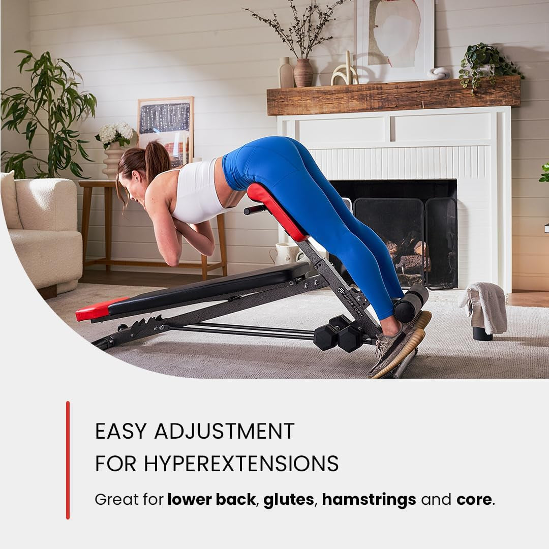 All-in-One Multi-Functional Workout Bench - Versatile Gym Equipment for Sit-ups, Decline, Flat Bench, and Hyper Back Extensions