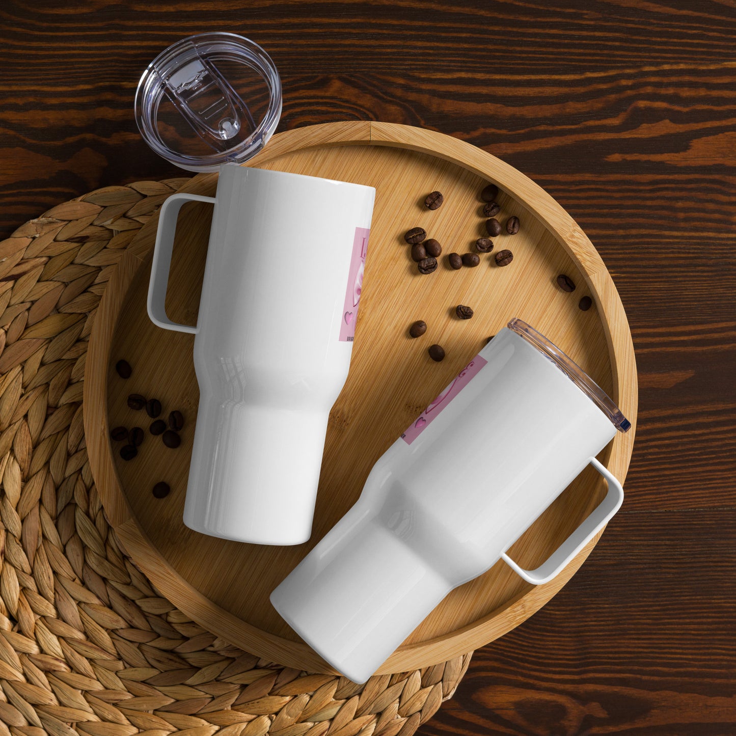 Stainless Steel Travel Mug with Handle