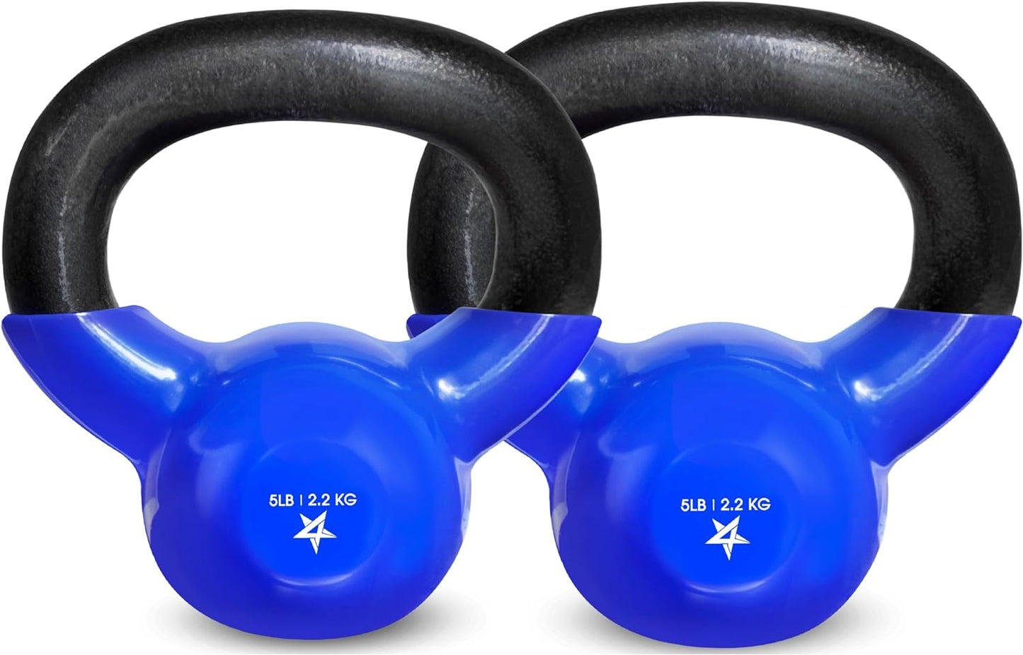 Vinyl-Coated Cast Iron Kettlebell – Ideal for Full Body Workouts, Strength Training & Grip Exercises, PVC