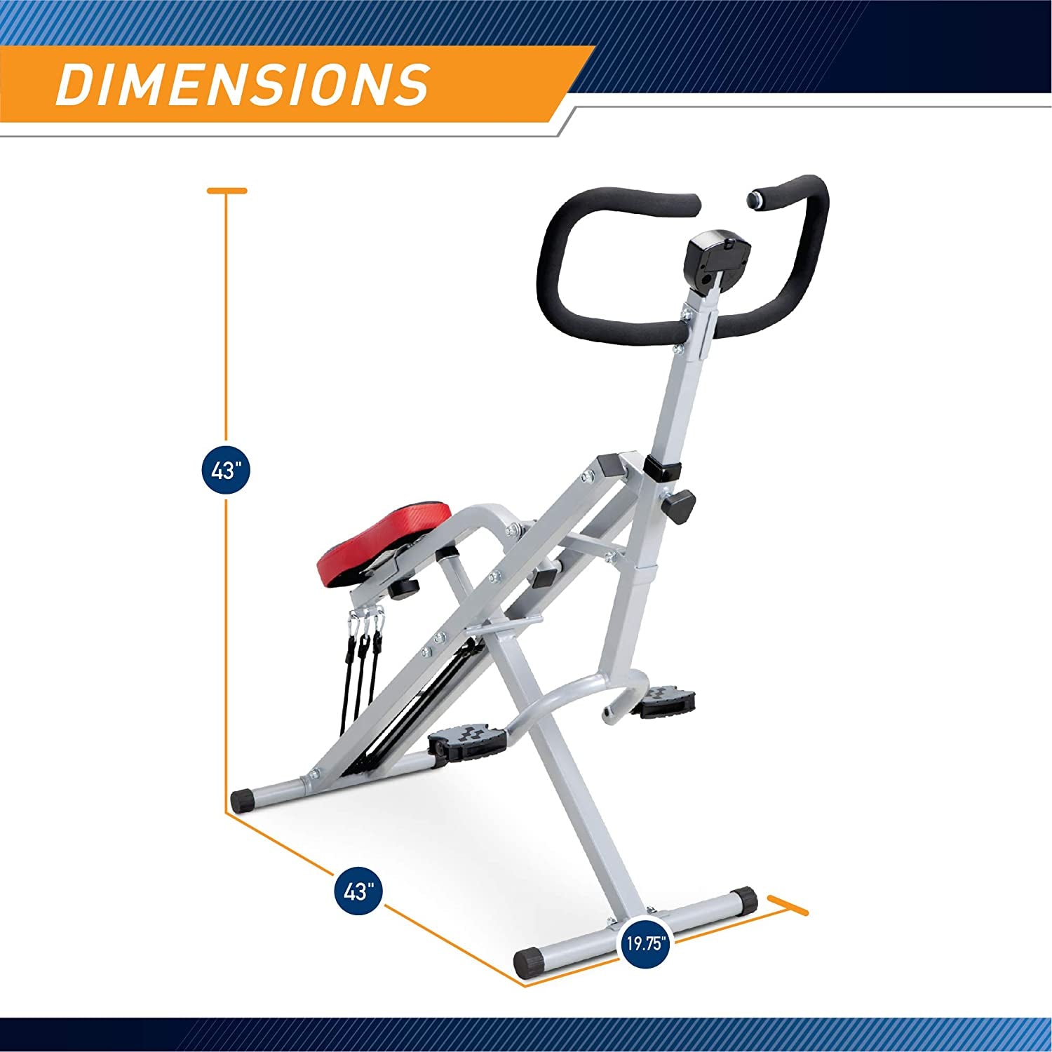 Squat Rider Machine XJ-6334: Silver & Black - Ideal for Glutes and Quads Workouts