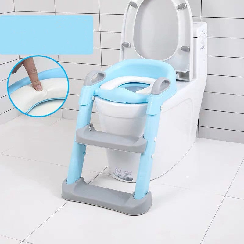 Universal Children's Toilet Seat Cover - Suitable for Boys and Girls, Baby Toilet Training Seat with Ladder