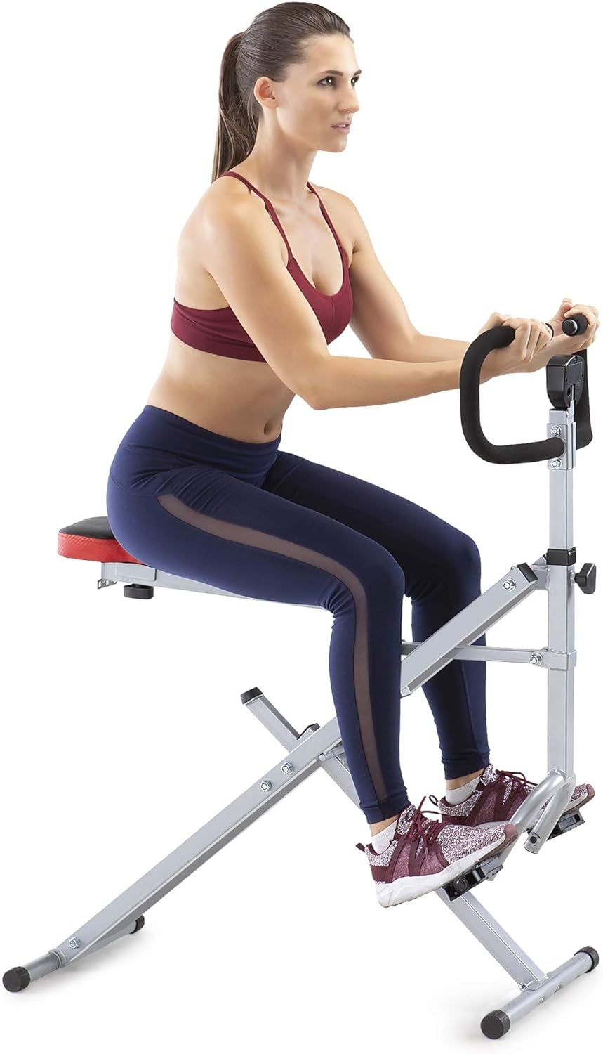 Squat Rider Machine XJ-6334: Silver & Black - Ideal for Glutes and Quads Workouts