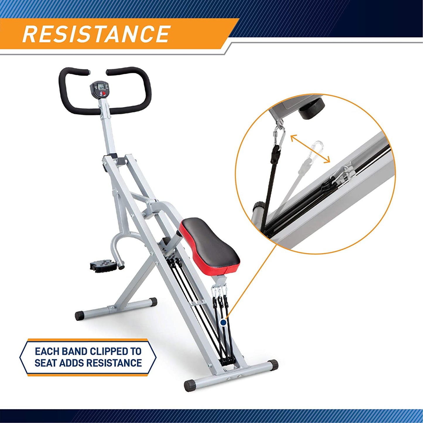 Squat Rider Machine XJ-6334: Silver & Black - Ideal for Glutes and Quads Workouts