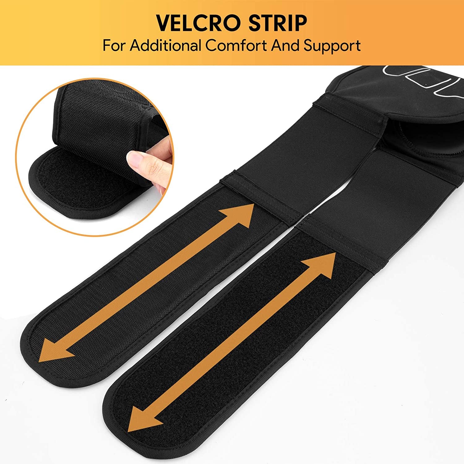Portable Abdominal Toning Belt - ABS Stimulator & Ab Machine for Home and Office Fitness - Black