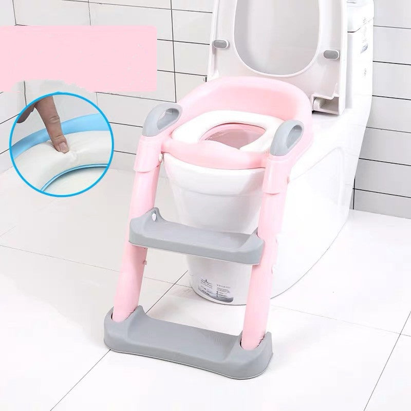 Universal Children's Toilet Seat Cover - Suitable for Boys and Girls, Baby Toilet Training Seat with Ladder