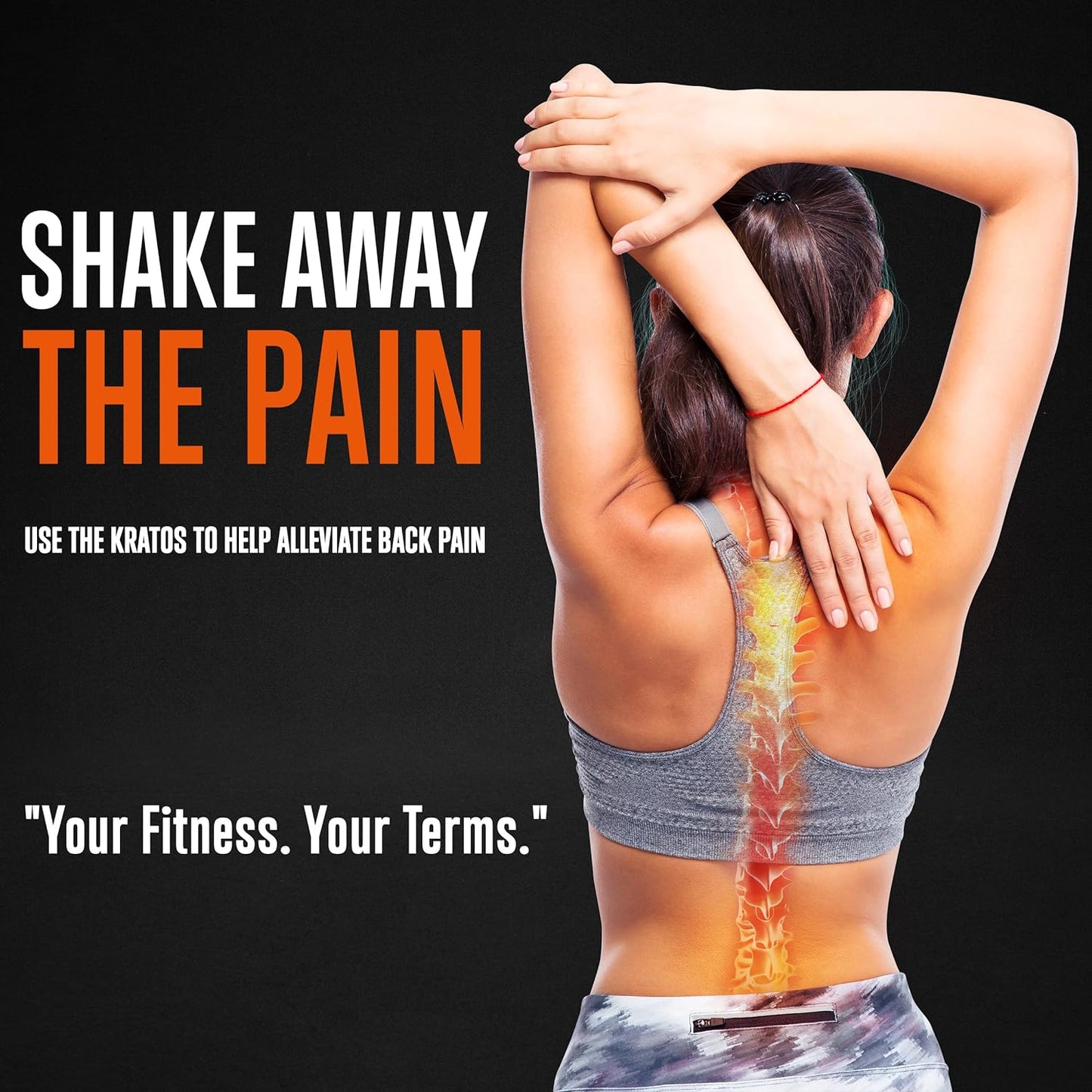 Vibration Plate Set for Pain Relief & Weight Loss - Includes Resistance Bands & Pilates Rod