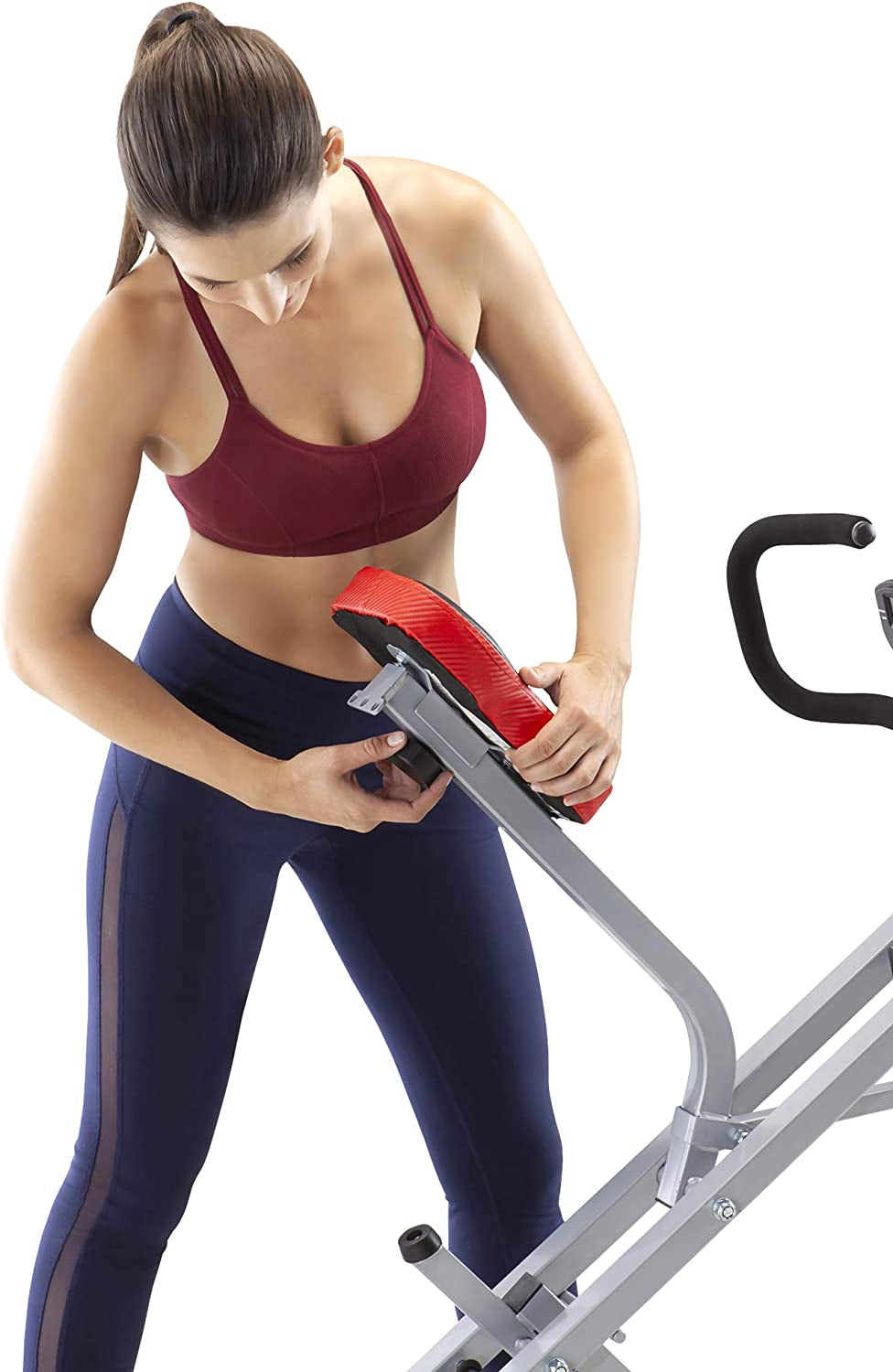 Squat Rider Machine XJ-6334: Silver & Black - Ideal for Glutes and Quads Workouts