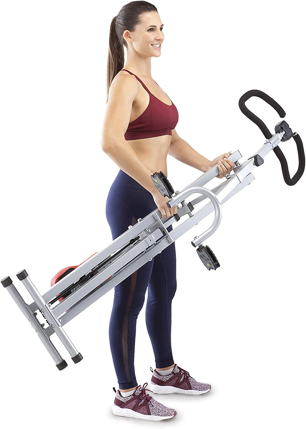 Squat Rider Machine XJ-6334: Silver & Black - Ideal for Glutes and Quads Workouts