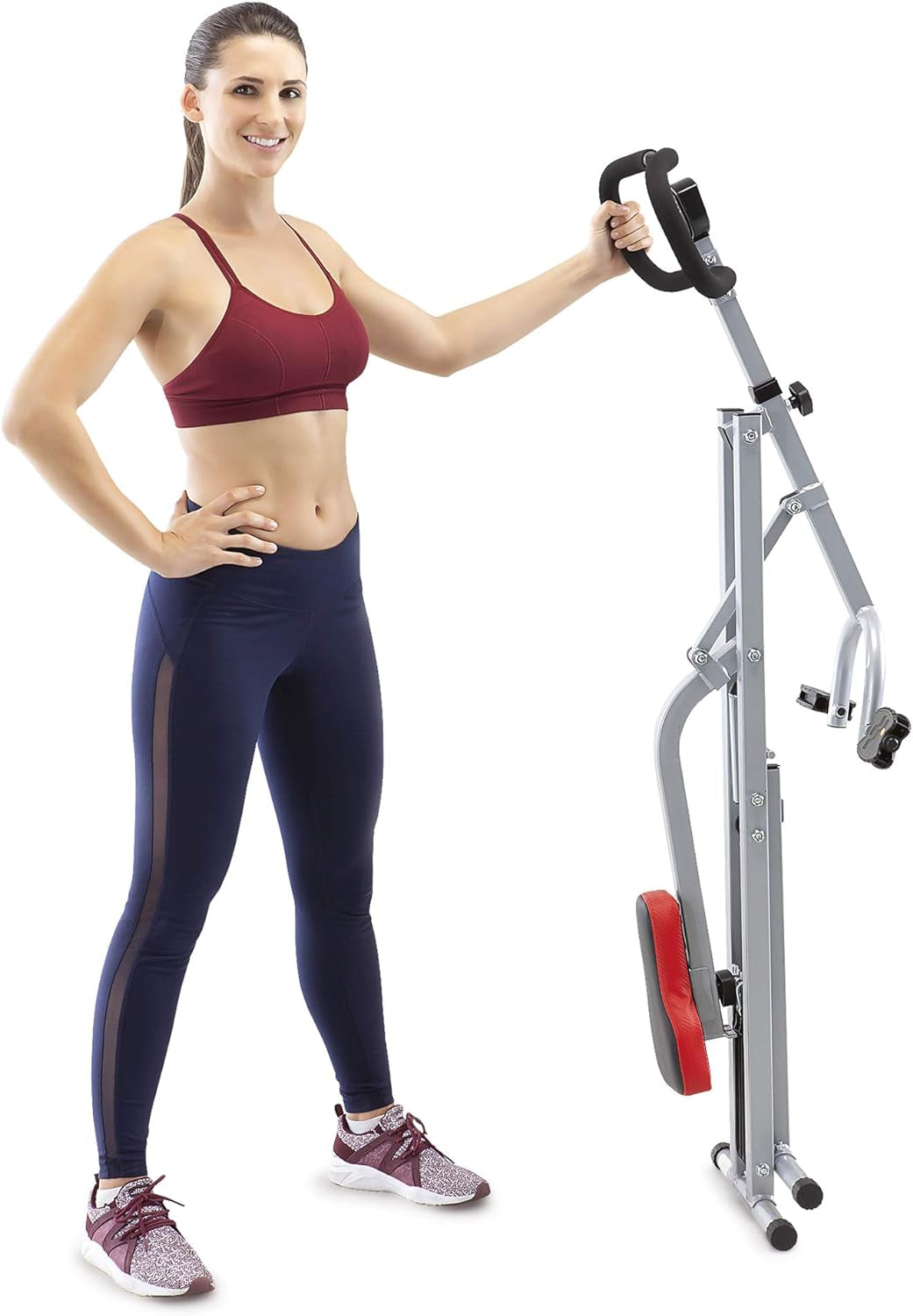 Squat Rider Machine XJ-6334: Silver & Black - Ideal for Glutes and Quads Workouts